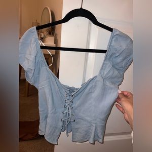 Blue Bustier Blouse!